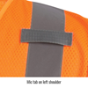 ANSI Class 3 Short Sleeve Hi-Vis Safety Vest, Orange - Mic Tab